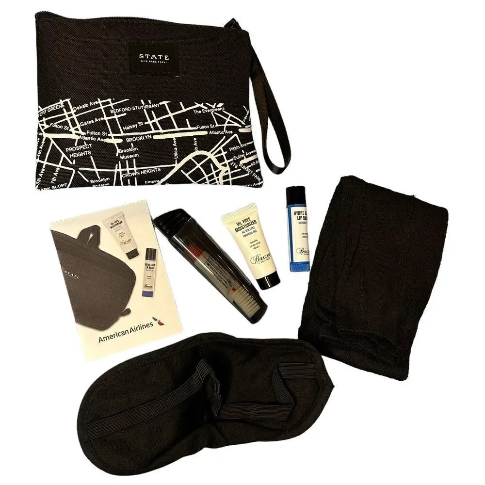 State Bags Brooklyn New York Toiletry Travel Accessory Pouch Bag Black